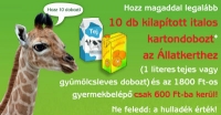 Kedvezményes állatkerti belépő szelektív gyűjtésért
