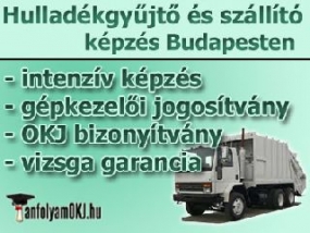 Hulladékgyűjtő és -szállító képzés Budapesten