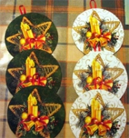 Karácsonyi díszek CD lemezből