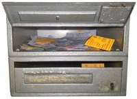 Postaládákban keletkezett hulladék 