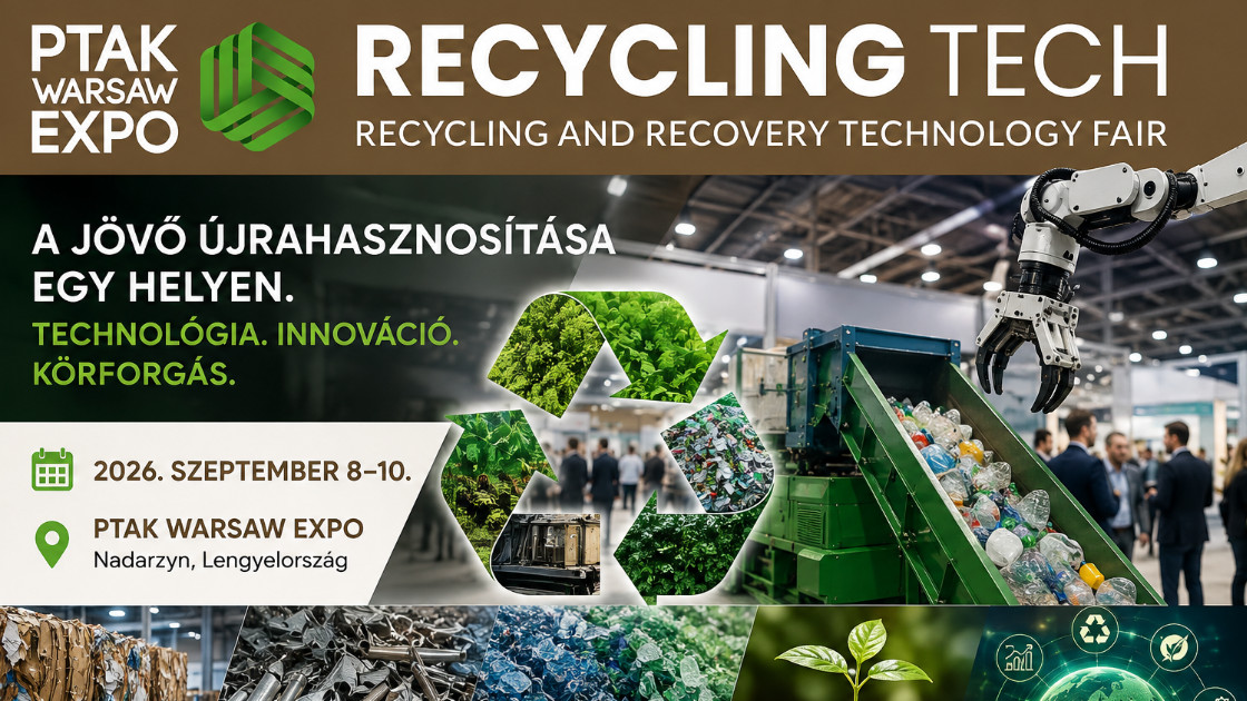 Európa újrahasznosítási jövője Varsóban találkozik - érkezik a Recycling Expo 2026