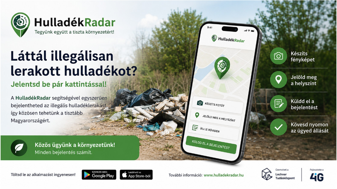 HulladékRadar - Egy alkalmazás, amellyel te is tehetsz a tisztább környezetért