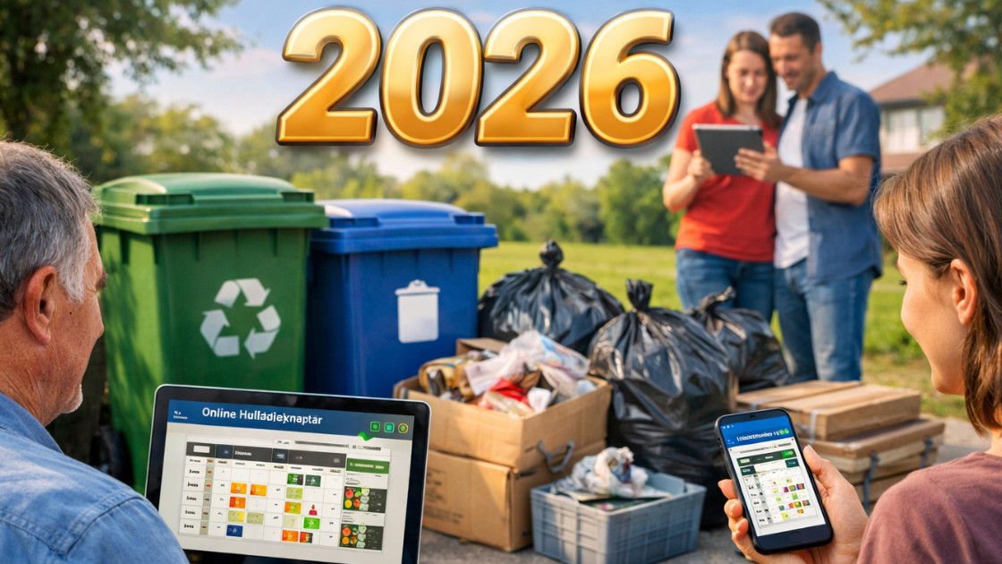 Online Hulladéknaptár 2026: folyamatos frissítéssel, országos lefedettséggel segíti a lakosságot