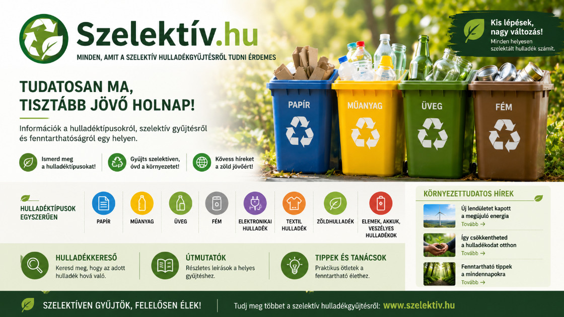 Szelektív.hu - Minden, amit a szelektív hulladékgyűjtésről tudni érdemes