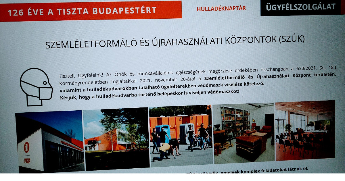 Újra megnyílnak a Szemléletformáló és Újrahasználati Központok